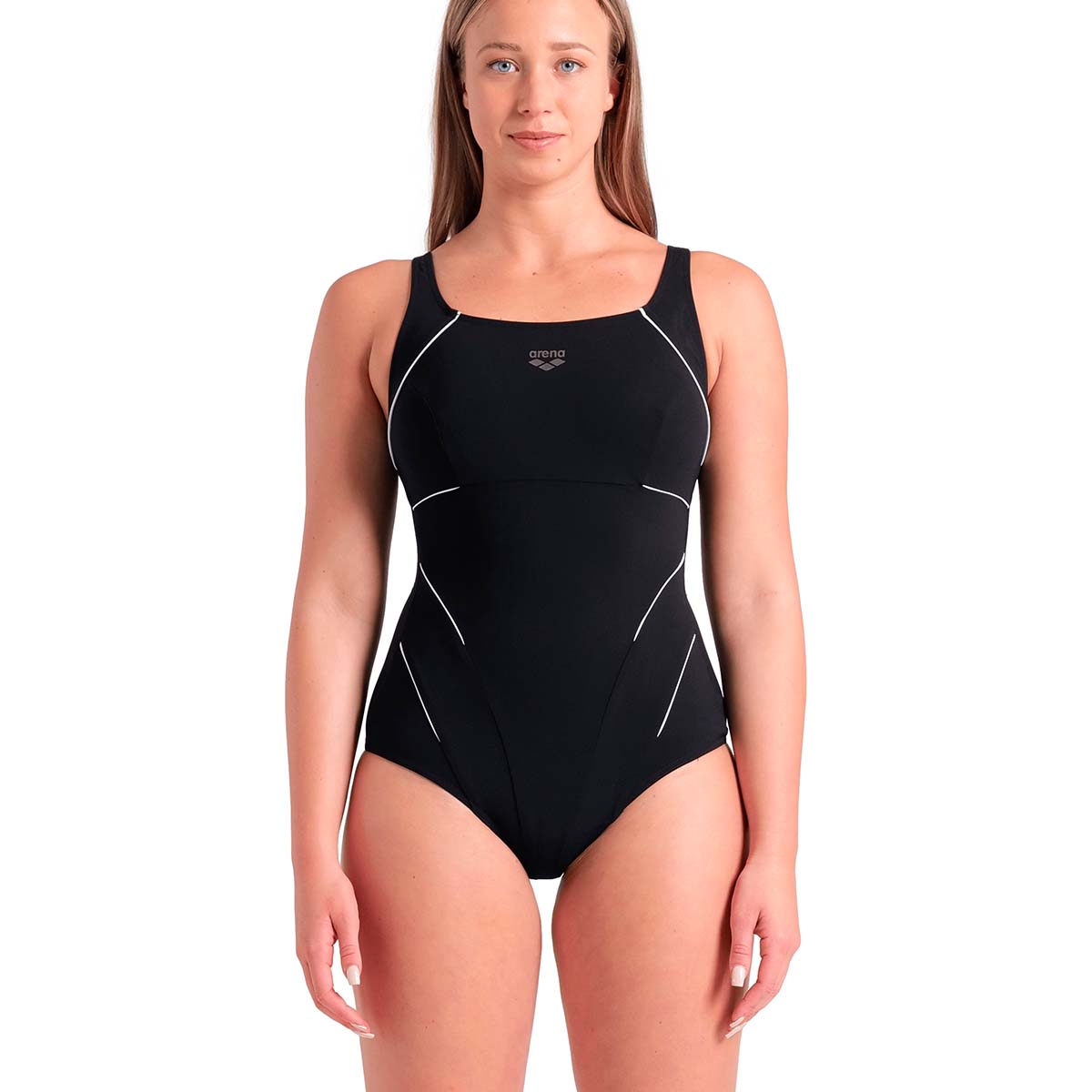 Arena Jewel badedragt uden bøjle, sort - 006523 - 501 - Black - White