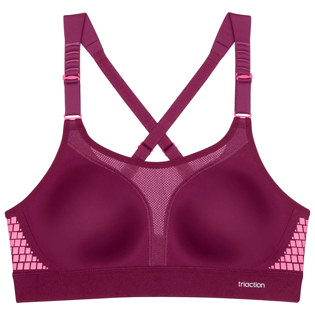Triumph Triacrion Extreme Lite N sports BH, rød - 10163839 - 3328 - Dark Wine