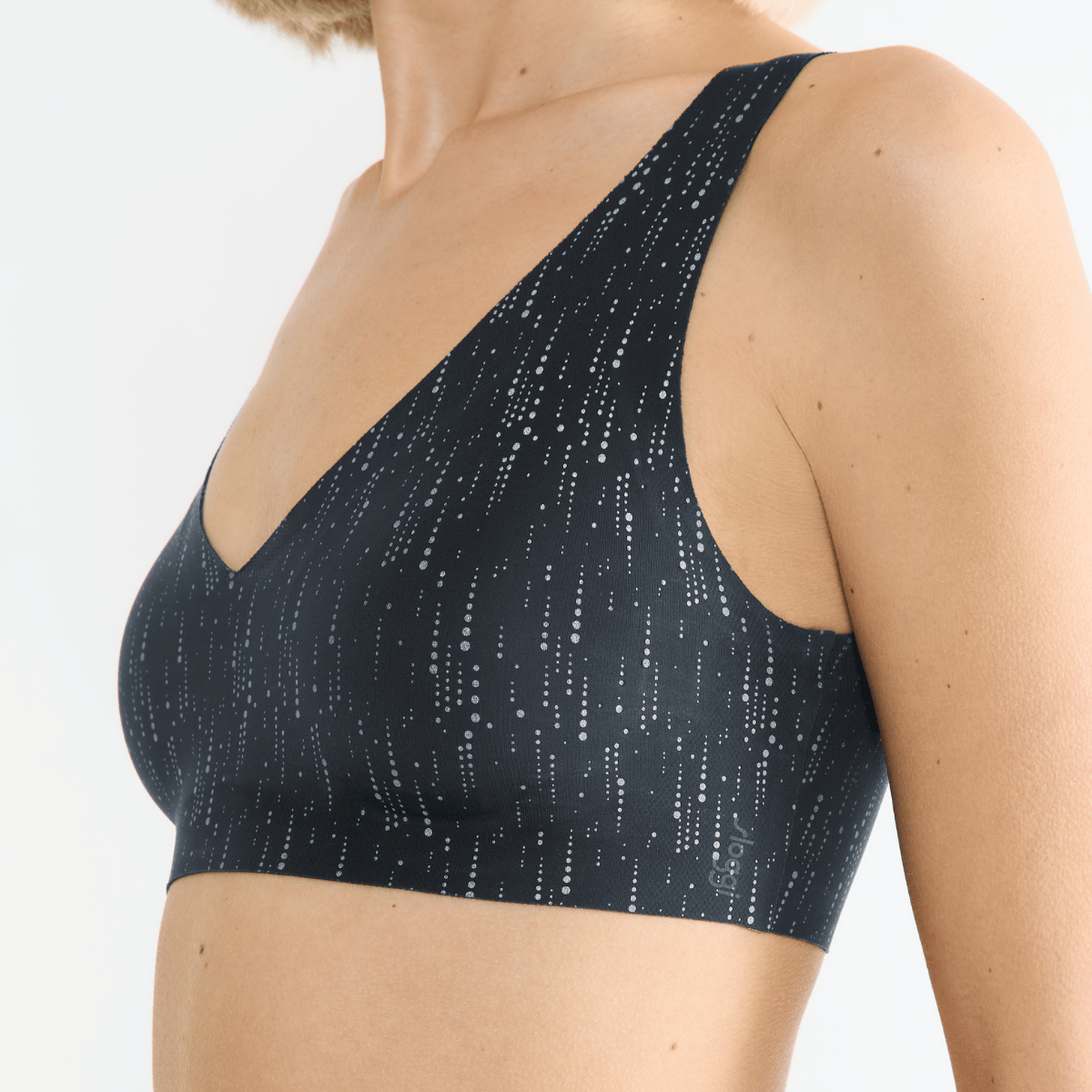 Sloggi Zero Feel 2.0 Festive bralette BH, sort - 10224689 - M014 - Black Combination