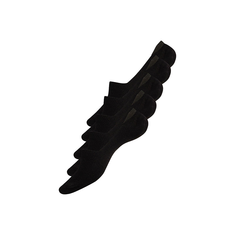 Urban Quest 5-Pack Women Bamboo No Show - Black - 1432-9000