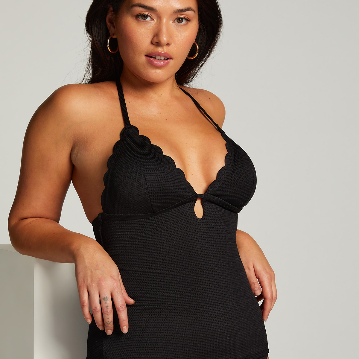 Hunkemöller Scallop - Nero - 204838-NERO