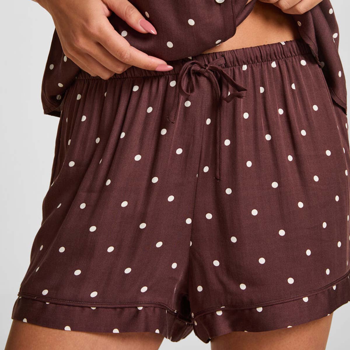 Hunkemöller shorts, brun - 306100 - Deep Mahogany - Deep Mahogany