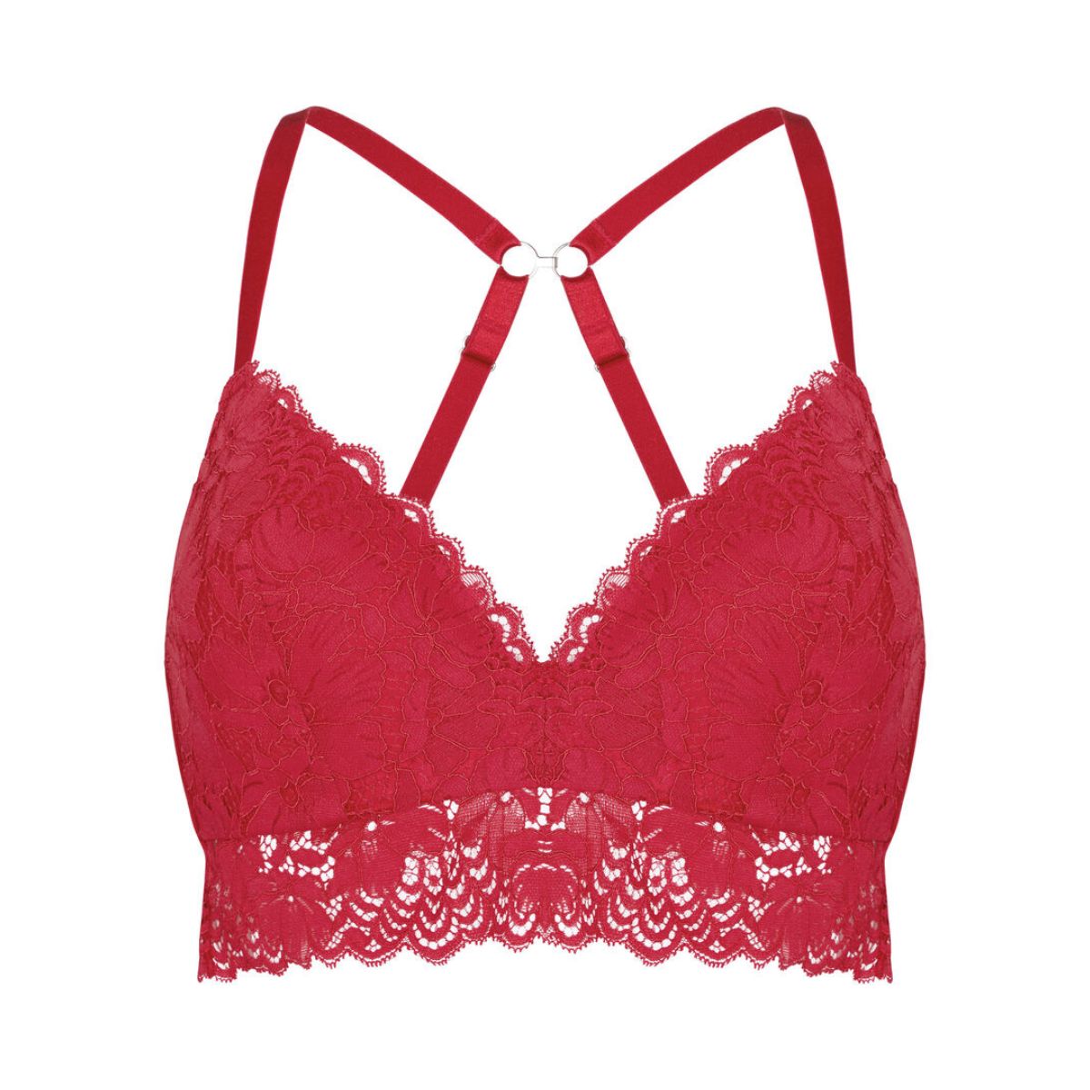 Hunkemöller Andrea BH uden bøjle, rød - 306566 - Chili Pepper - Chili Pepper