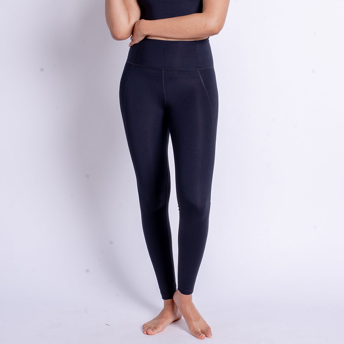 Girlfriend Collective Compressive High-Rise Legging 7/8 - Orizzonte, Taglia XS Donna, Anti-Squat, Con Tasca