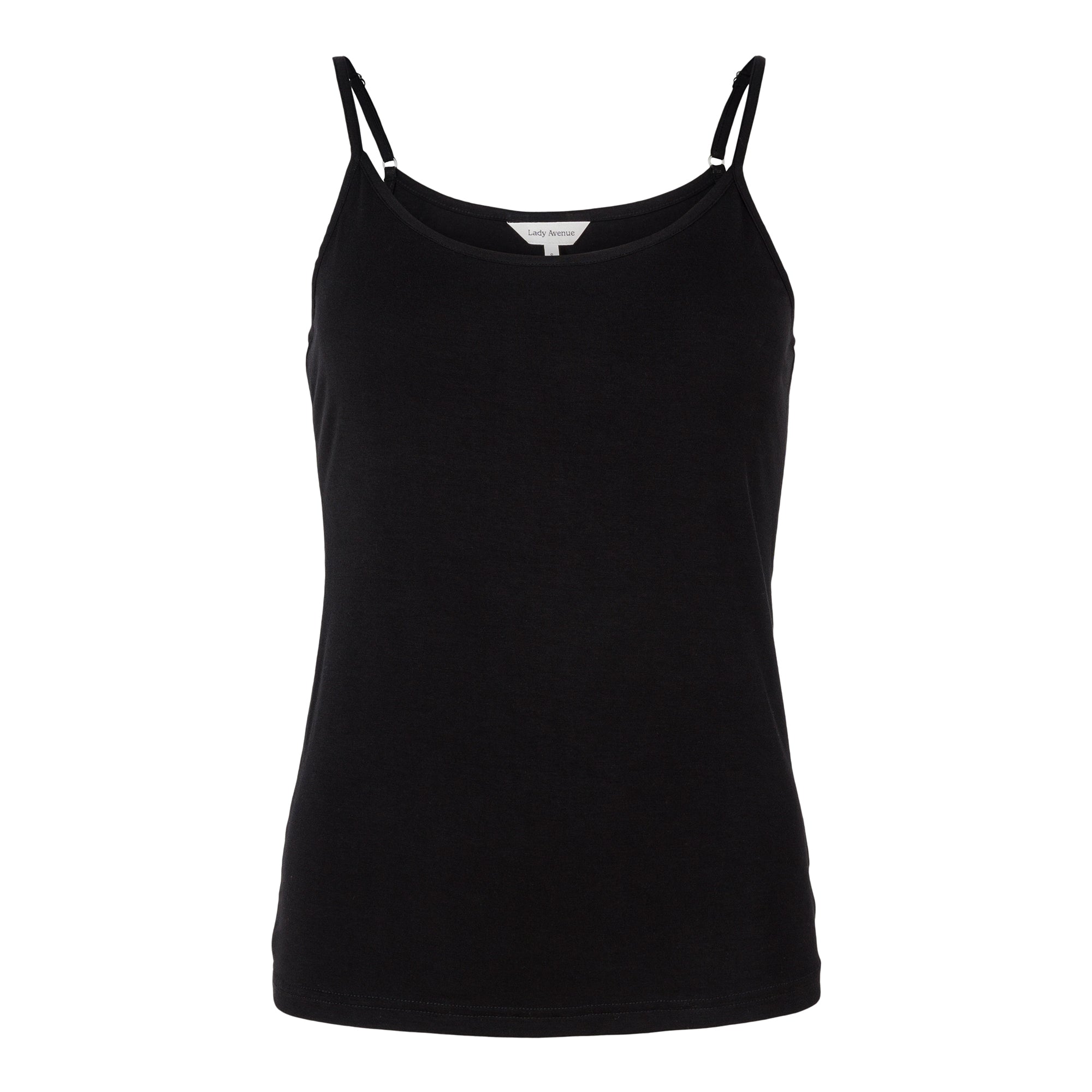 Lady Avenue Bamboo Basic Camisole - Black - 50-10501-02
