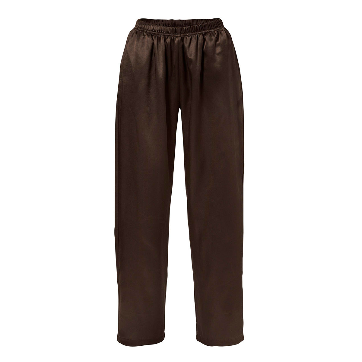 Lady Avenue Satin pyjamas, brun - 66756 - 2900 - Dark Coffee