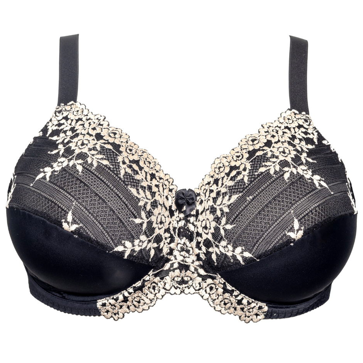 Plaisir Jane Vintage BH med bøjle, sort - 60029 - 1 - Black