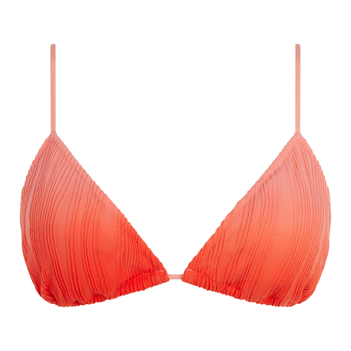 Chantelle Pulp triangle bikini top, orange - C12VQF - 0XS - Orange Tie & Dye