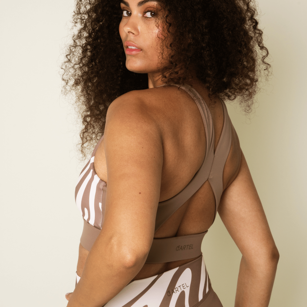 Copenhagen Cartel Pulse Sportivo sports BH, brun - 164417 - ZEBRA HAZEL - Zebra Hazel