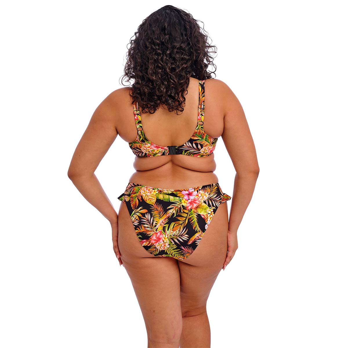 Elomi Tiger Valley bikini top med bøjle, multi - ES802302 - BLK - Black