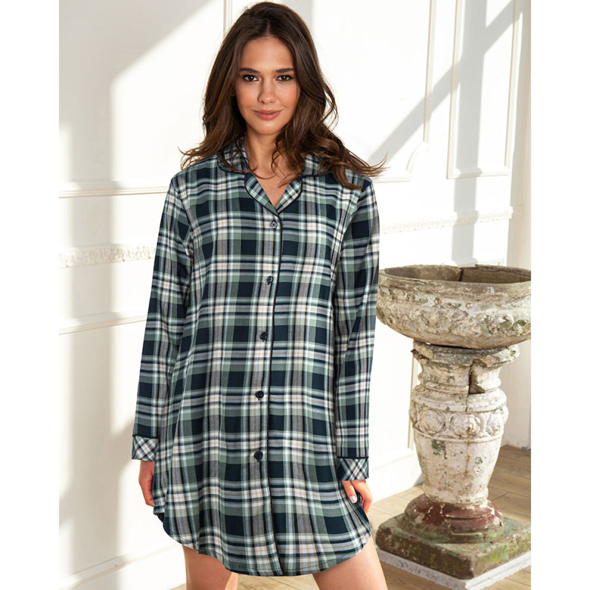 Lady Avenue Cotton Flannel - Forrest Checks - 83-1285-1024