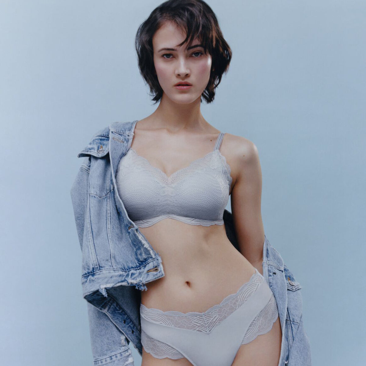 Triumph Lift Smart Bandeau - Eggshell Blue - 10215945-00MQ