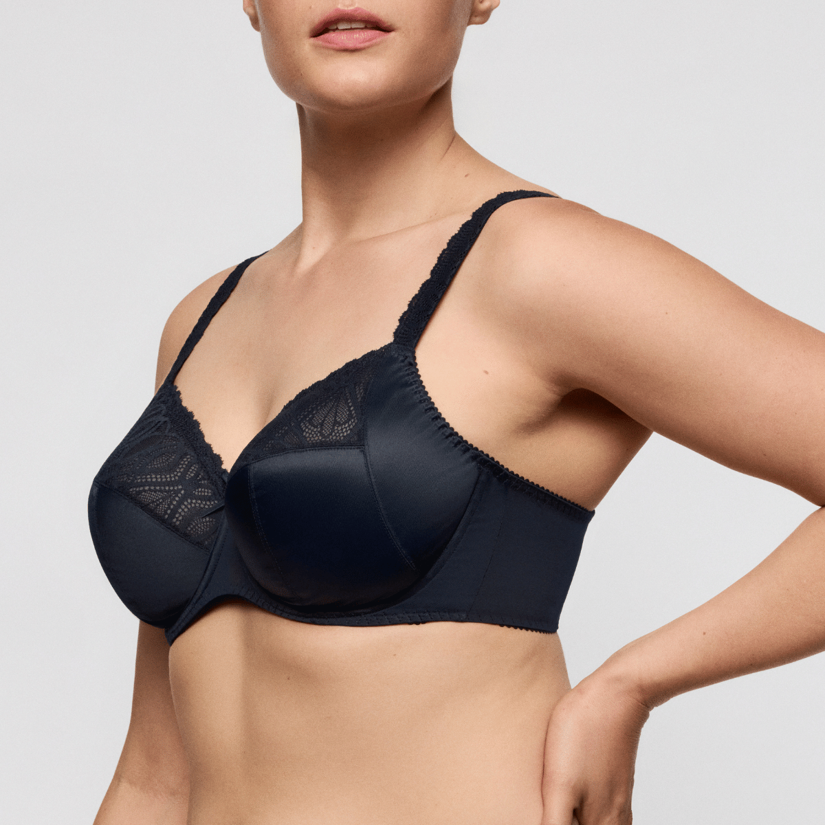 PrimaDonna Salerno BH med bøjle, blå - 0163530-35 - MID - Midnight Blue