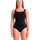 Arena Jewel badedragt uden bøjle, sort - 006523 - 501 - Black - White
