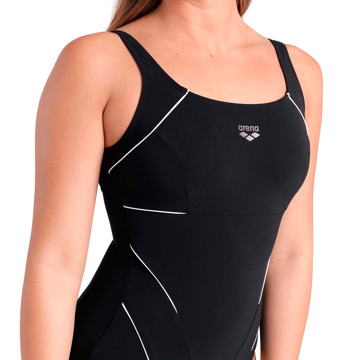 Arena Jewel badedragt uden bøjle, sort - 006523 - 501 - Black - White