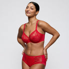PrimaDonna Solisse full-cup BH, rød - 0163640 - TRR - True Red