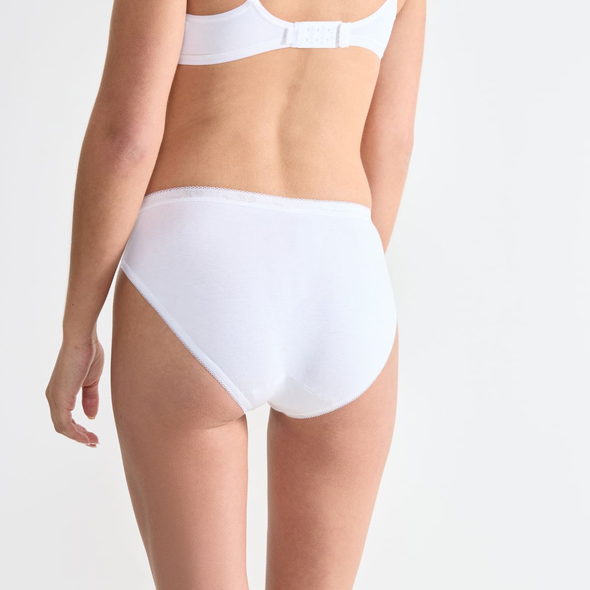 Sloggi Basic+ 3-pak tai trusse, hvid - 10007660 - 0003 - White