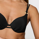 Triumph Summer Twist WP bikini top med bøjle, sort - 10222228 - 0004 - Black
