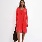 Triumph Beach MyWear kaftan, orange - 10226474 - 7854 - Warm Sunset