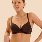 Simone Pérèle Caresse plunge BH, brun - 12A316 - 765 - Cocoa