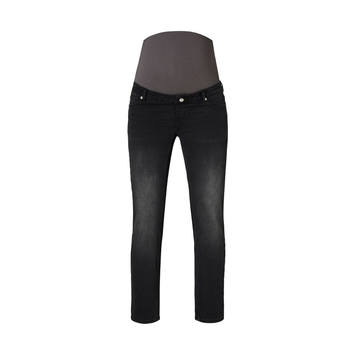Noppies Azua Jeans Mom Fit graviditetsbukser, sort - 40N1011 - P116 - Black Denim