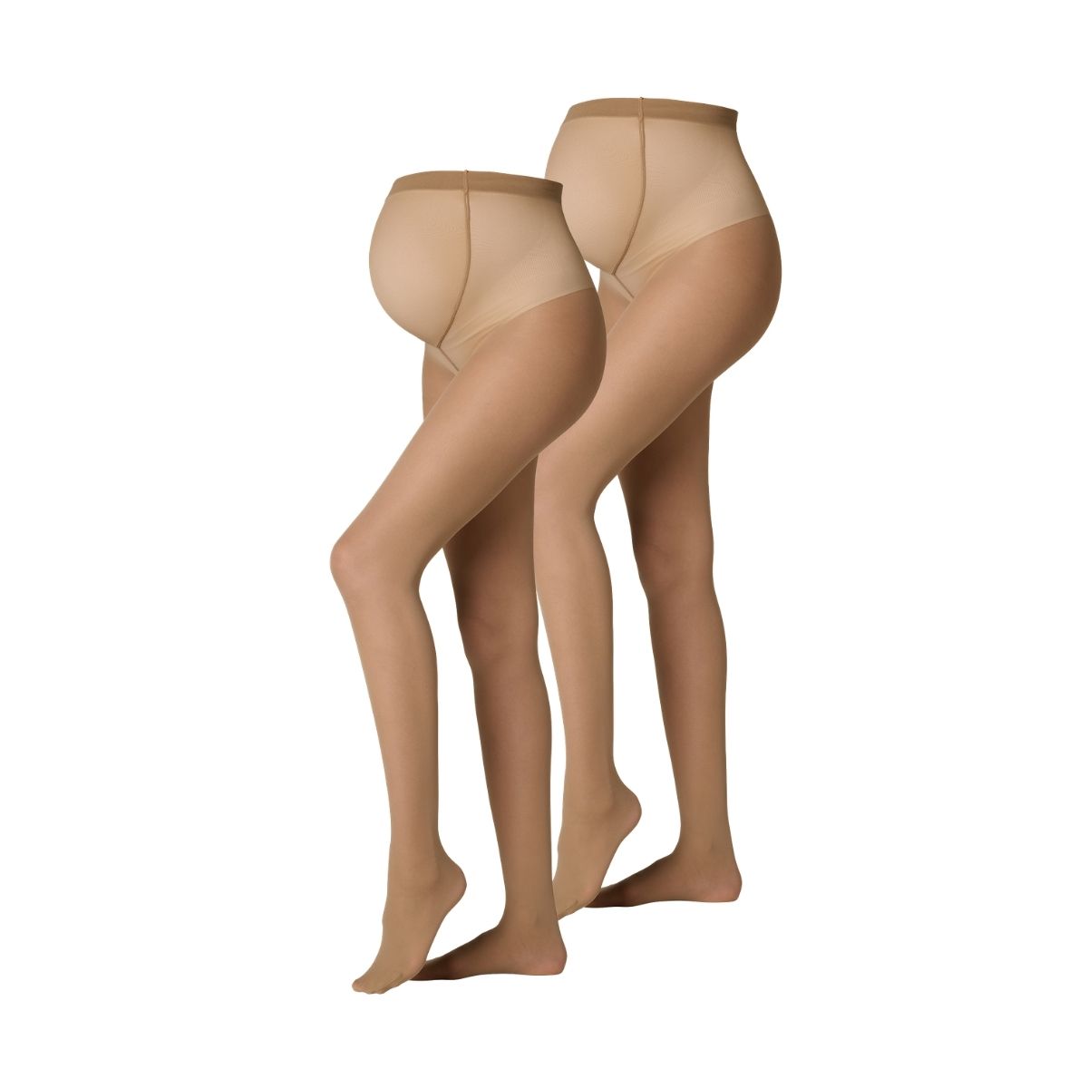 Noppies 2-pak 20 Denier graviditetsstrømpebukser, beige - 60N4517 - Moonlight - Moonlight