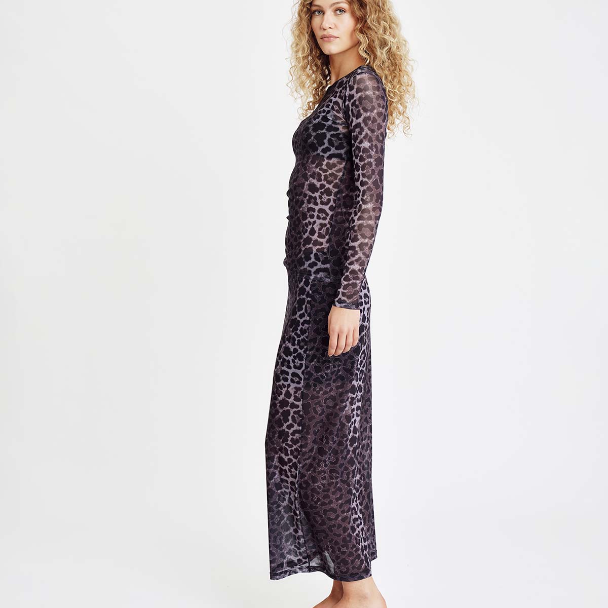 Hype The Detail bluse, leopard - 3-320-1400 - 9512 - Grey