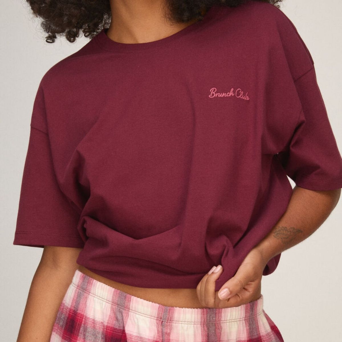 Hunkemöller pyjamas, bordeaux - 307163 - Tawny Port - Tawny Port