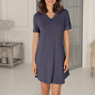 Lady Avenue Bamboo natkjole, lilla - 51-50516 - 366 - Greystone
