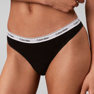 Calvin Klein Icon Logo 5-pak g-streng, multi - LV00QD5221 - H0W - Black/grey heather/hawaii orchid/cl