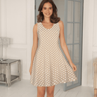 Lady Avenue Bamboo natkjole, beige - 61-504 - 679 - Desert Garden