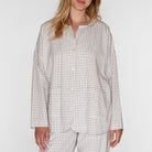 CCDK Marion pyjamas, hvid - 61487 - 1034 - Whisper White Check