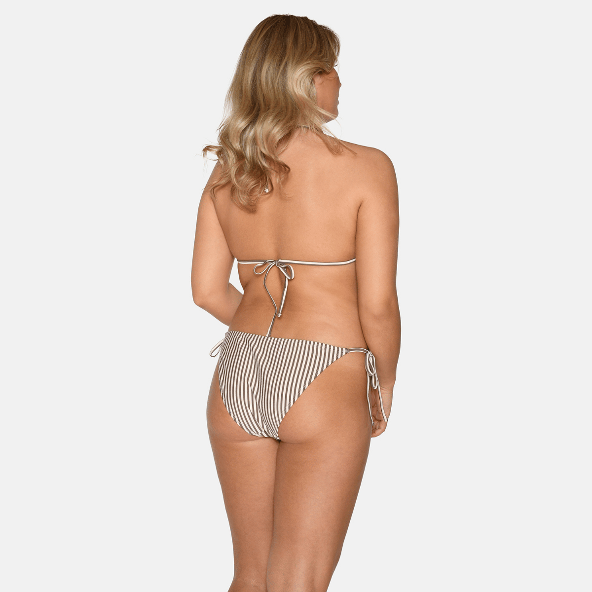 CCDK Becca bikini top uden bøjle, beige - 65085 - 8032 - Chocolate Chip Stripe