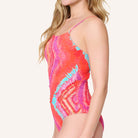 LingaDore Beach Vibes Only badedragt uden bøjle, orange - 8210SS - 347 - Sea Coral