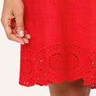 LingaDore Cotton Comfy strandkjole, rød - 8226 - 341 - Venere Red