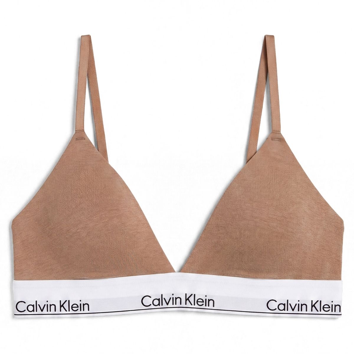 Calvin Klein Icon trekant BH, brun - LV00QF8498 - QPS - Soft Mocha