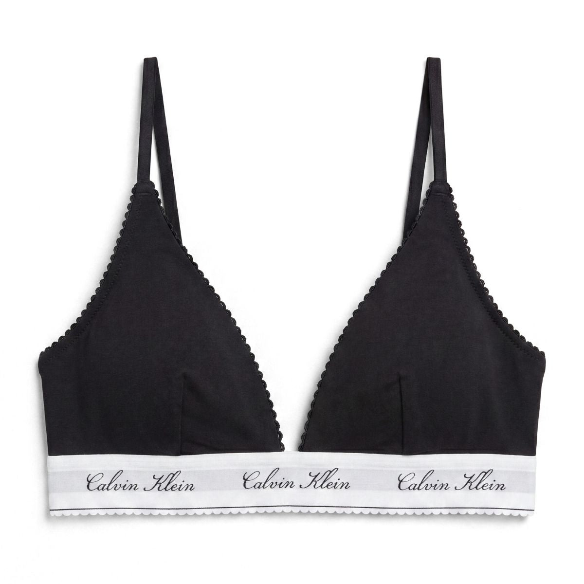 Calvin Klein New Signature Logo trekant BH, sort - LV00QF9068 - UB1 - Black