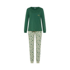 Lascana X-Mas pyjamas, grøn - BA-100-54 - green aop - Green aop
