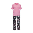 Lascana Luxurious Nights pyjamas, rosa - BA-40-54 - rose aop - Rose AOP