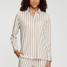 Lascana Vivance Dreams natskjorte, multi - BA-66-54 - brown stripe - Brown Stripe