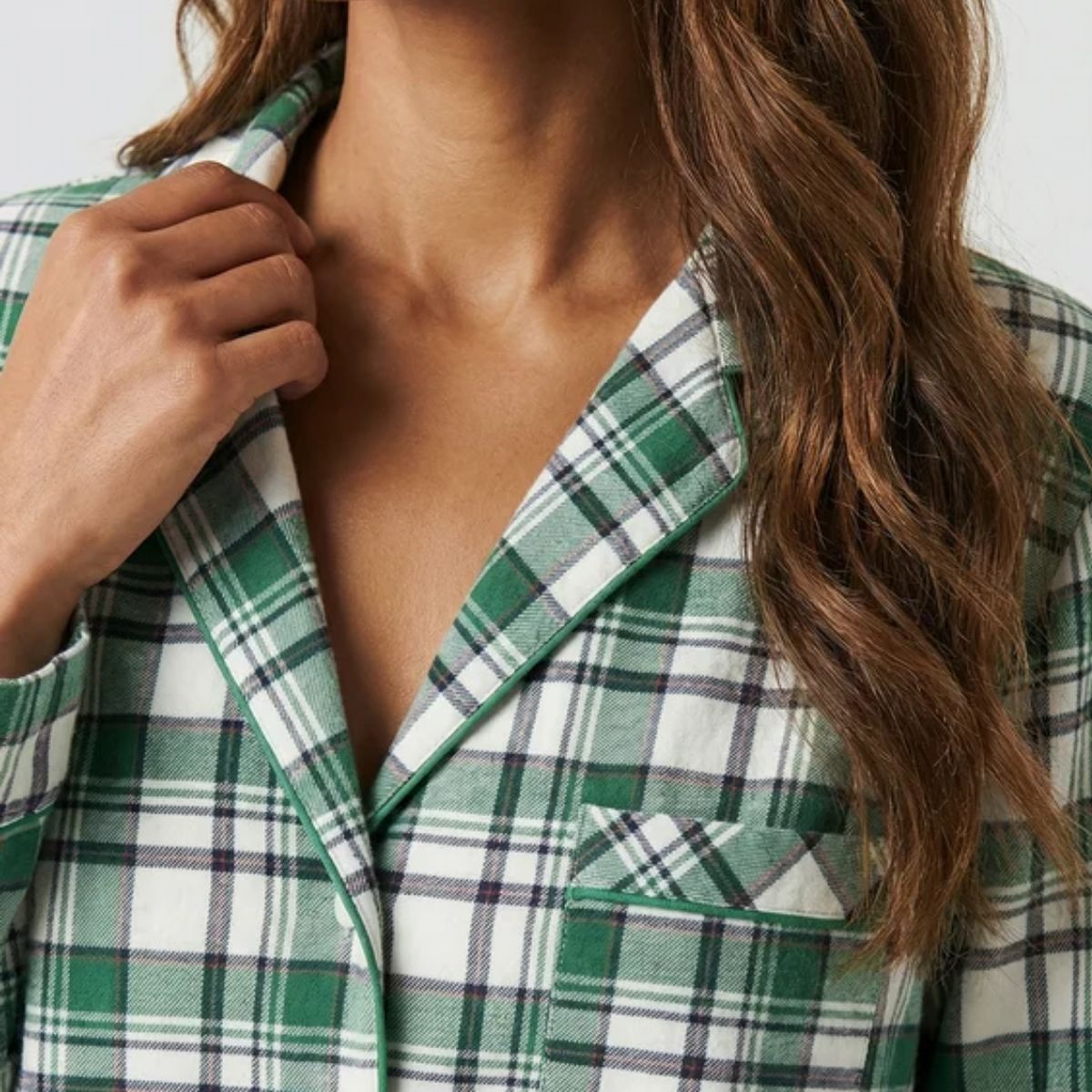 Lascana X-Mas Gift pyjamas, beige - BA-94-54 - beige check - Beige Bheck