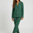 Lascana X-Mas Gift pyjamas, grøn - BA-94-54 - green check - Green Check