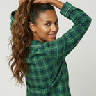 Lascana X-Mas Gift pyjamas, grøn - BA-94-54 - green check - Green Check