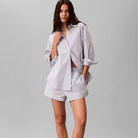 Calvin Klein natskjorte, lyseblå - LV00QS7595 - 4I8 - XL