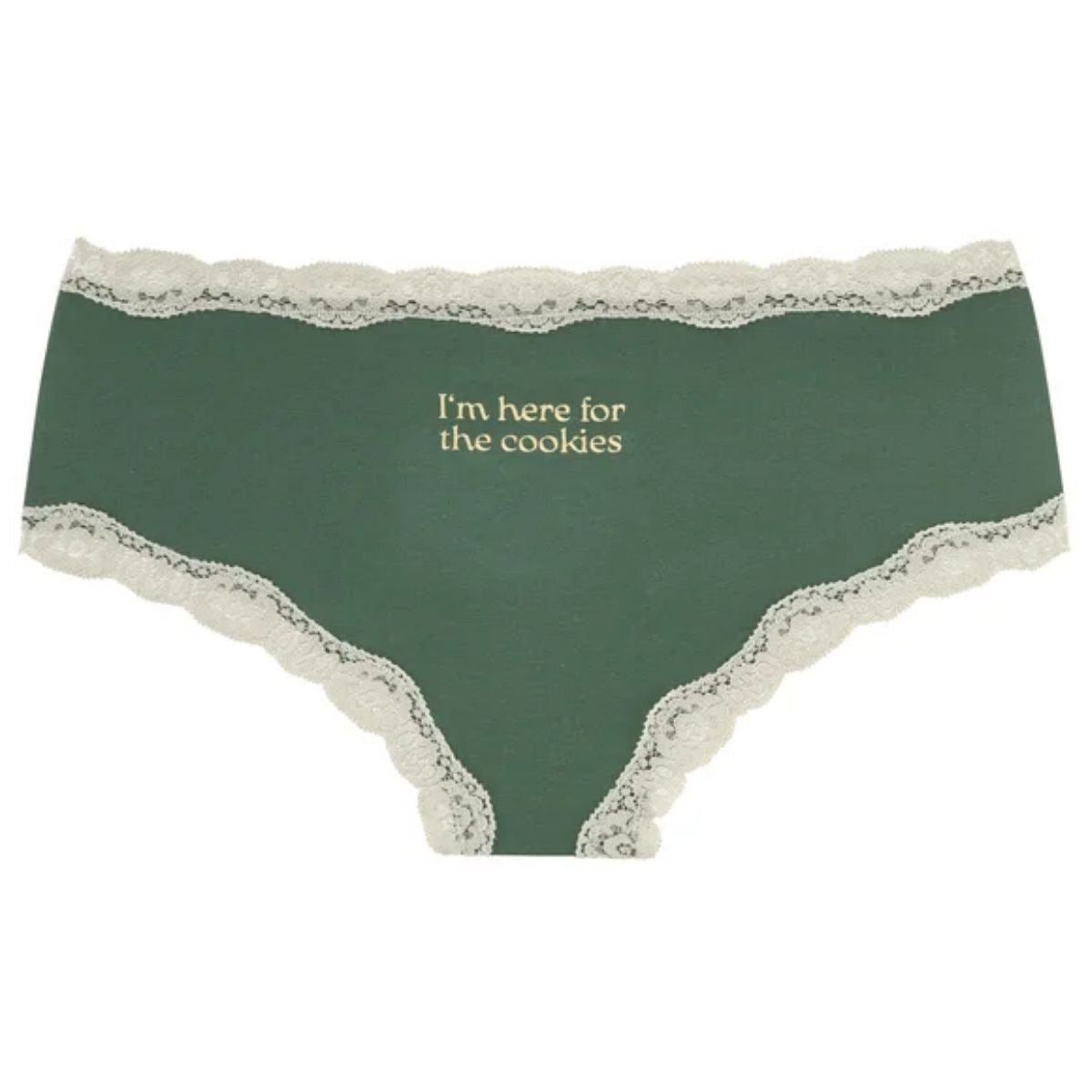 Lascana X-mas 2-pak hipster trusse, grøn - ED-600HPA_154 - aop+green xm - aop+green xm