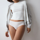 Sloggi Ultimate Sparkle 3-pak hipster trusse, hvid - 10232009 - M015 - White Light Combination