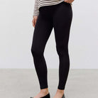 Mamalicious MLtia Jeanne graviditetsleggings, sort - 20011082 - Black - Black