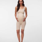 Mamalicious MLtia Jeanne gravidtetsshorts, beige - 20011101 - Mellow Buff - Mellow Buff