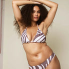 Copenhagen Cartel Uluwatu bikini top uden bøjle, brun - 46007 - ZHA - Zebra Hazel
