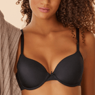 Lascana Perfect Basics BH med bøjle, sort - ZA-500 - black - Black